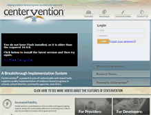Tablet Screenshot of centervention.org